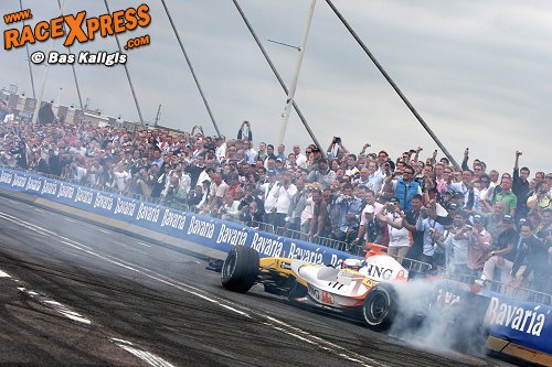 Robert Doornbos in Rotterdam Bavaria City Racing, nu A1GP